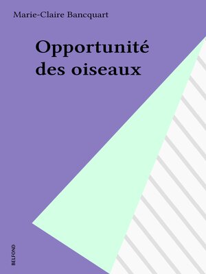 cover image of Opportunité des oiseaux